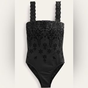 Boden Square Neck Swimsuit, women, Size 10